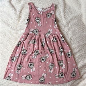H&M Girls Pink Polka Dot Bunny Dress